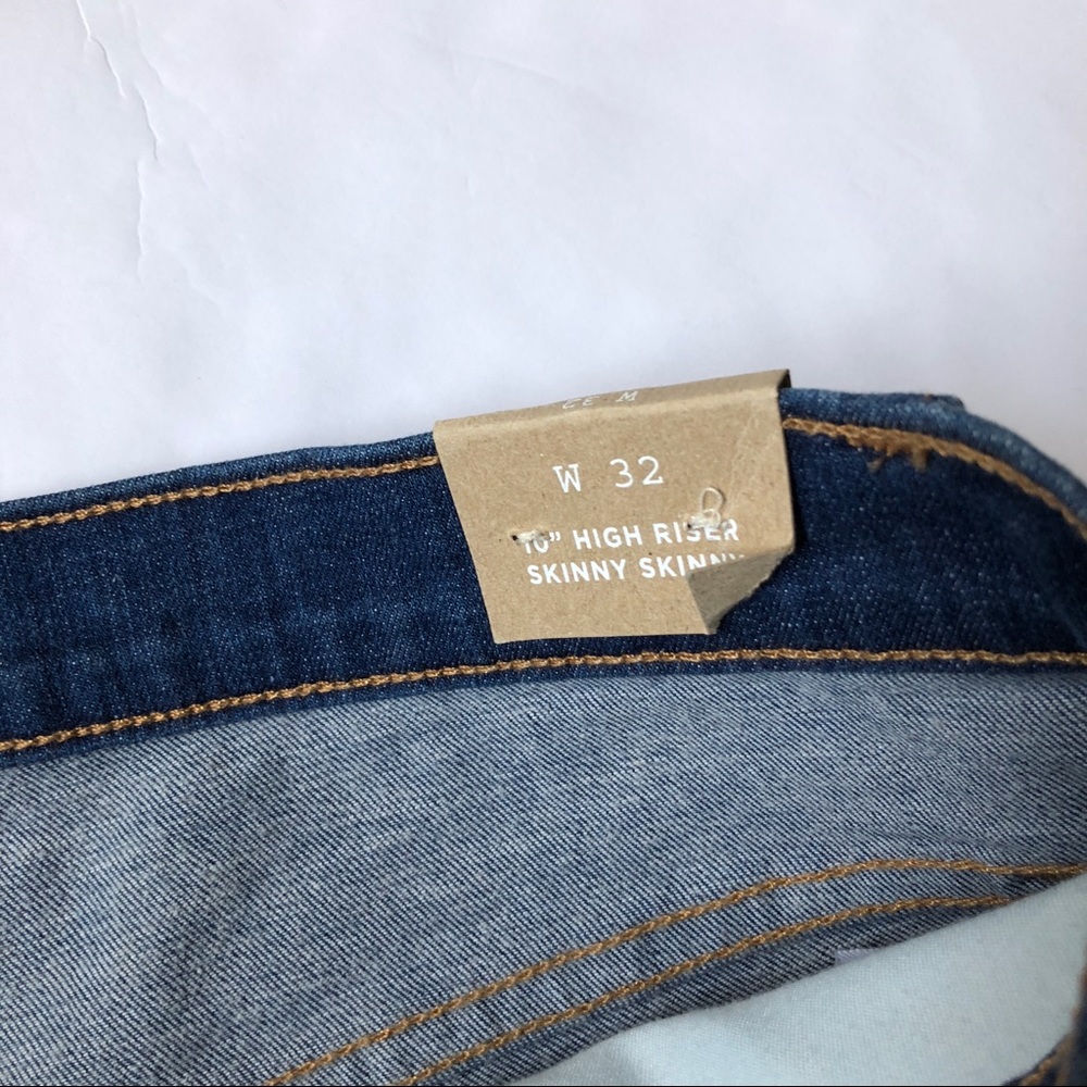 Madewell High-Rise Chewed-Hem Skinny Jeans Size 32 - Picture 7 of 8